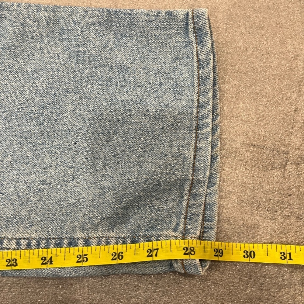 [W34L29]VTG Levi Strauss Signature Flex Denim Light Wash Taper Jeans Classic - Picture 6 of 9